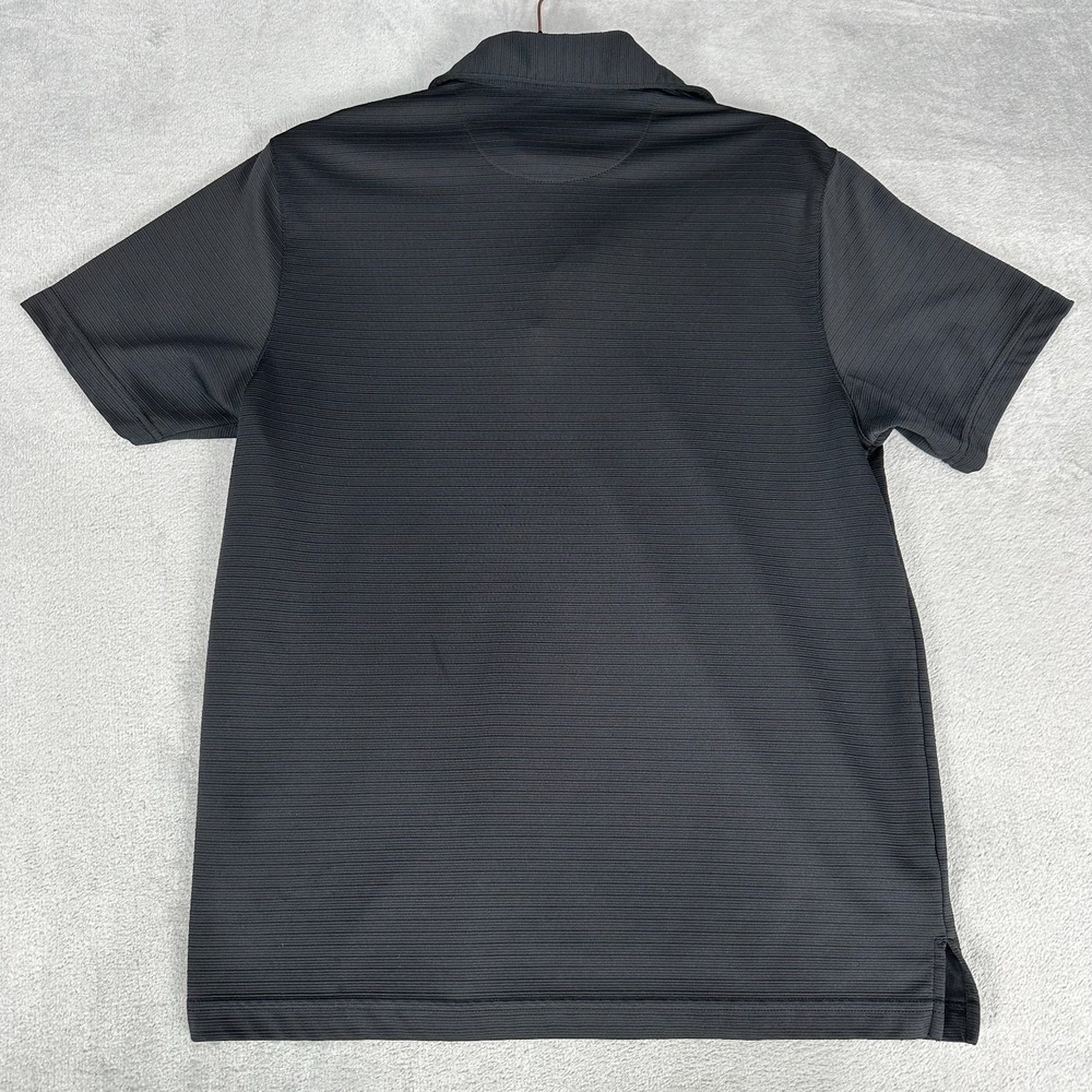 PGA Tour Golf Polo Shirt Mens S Black Fitted‎ Short Sleeve - Picture 6 of 8